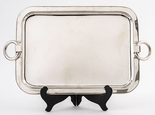 Modern Silver-Plate Tray