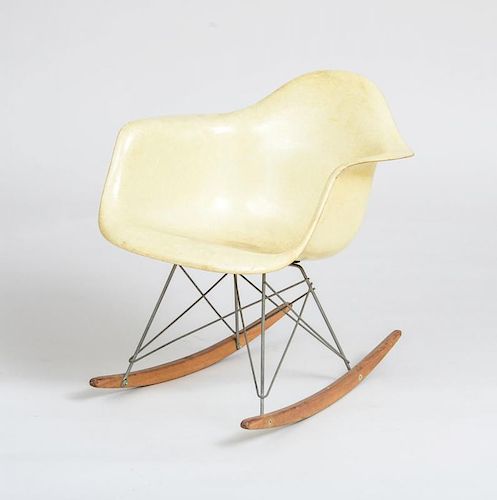 CHARLES AND RAY EAMES FOR HERMAN MILLER/ZENITH RAR ROPE EDGE" ROCKING CHAIR"