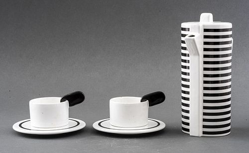 Gucci MAS Italian Ceramic Coffee Service for Two