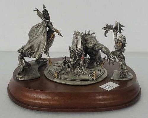 Hudson Zorn "Charging the Stone" Pewter Figurine