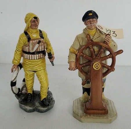 Royal Doulton "The Helmsman" & "The Lifeboat Man"