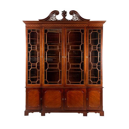 Kindel Furniture George III Style Breakfront Cabinet