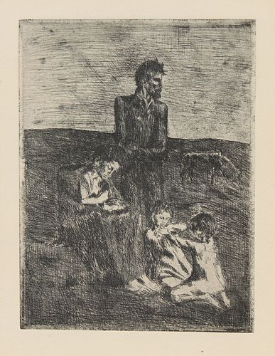 Picasso (1881 - 1973) Important Exhibited Etching