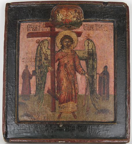18th C. Russian Icon, Guardian Angel