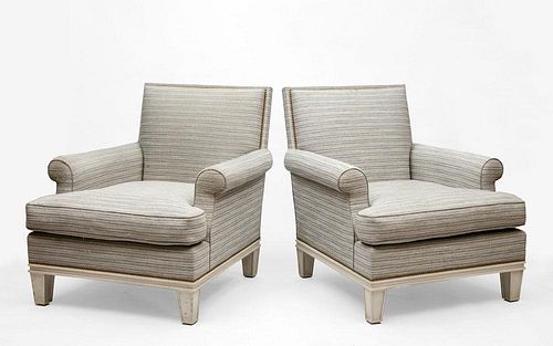 PAIR OF CLUB CHAIRS