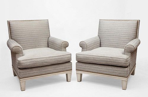 PAIR OF CLUB CHAIRS