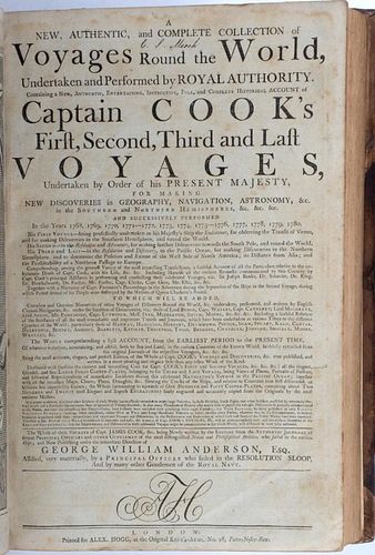 Cook's Voyages Around the World; Anderson, 1781