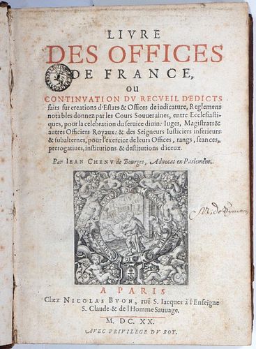 French Legal Book, 2 Works. in 1, Paris, 1620