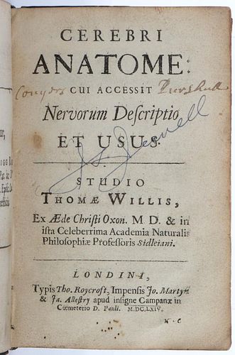 Cerebri Anatome, Willis, London, 1664