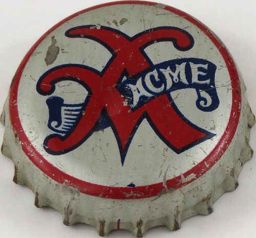 1943 Acme Beer Cork Backed crown San Francisco, California