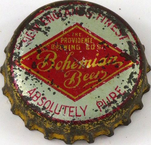 1915 Bohemian Beer Cork Backed crown Providence, Rhode Island