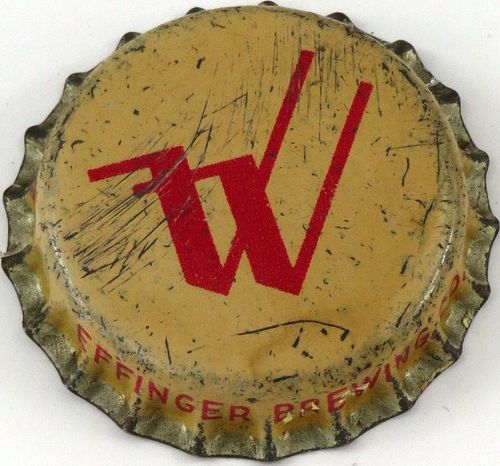 1949 Effinger Beer Cork Backed crown Baraboo, Wisconsin