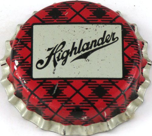 1957 Highlander Beer Cork Backed crown Missoula, Montana