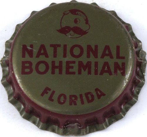 1953 National Bohemian Beer ~FL tax Cork Backed crown Baltimore, Maryland