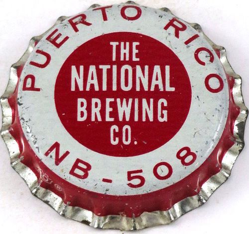 1955 National Brewing Co. "Puerto Rico" Cork Backed crown Baltimore, Maryland