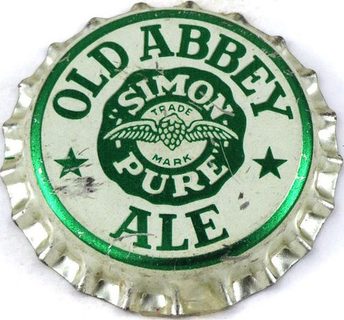 1964 Old Abbey Ale Plastic Backed crown Buffalo, New York