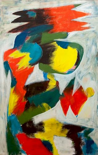 JACOB SEMIATIN (1915-2003): UNTITLED (COLOR ABSTRACT)