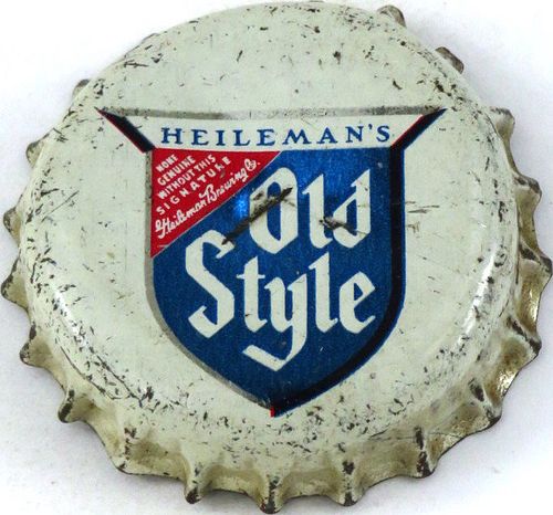 1958 Old Style Beer (silver) Cork Backed crown La Crosse, Wisconsin