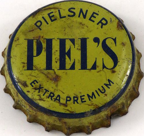 1940 Piel's Pielsner Beer Cork Backed crown Brooklyn, New York