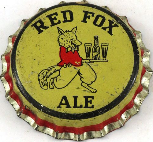 1943 Red Fox Ale Cork Backed crown Waterbury, Connecticut