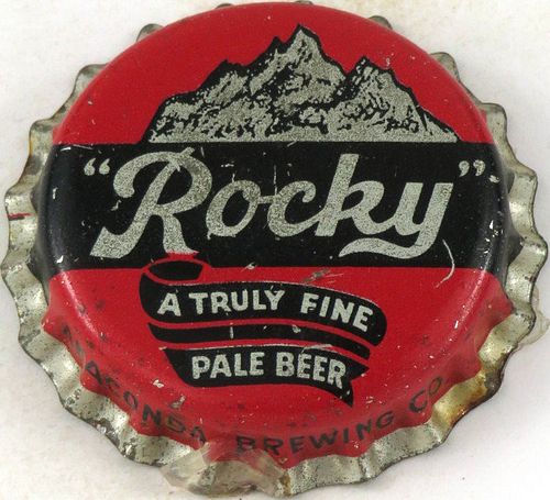 1951 Rocky Mountain Beer Cork Backed crown Anaconda, Montana