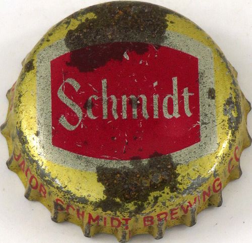 1956 Schmidt Beer Cork Backed crown Saint Paul, Minnesota