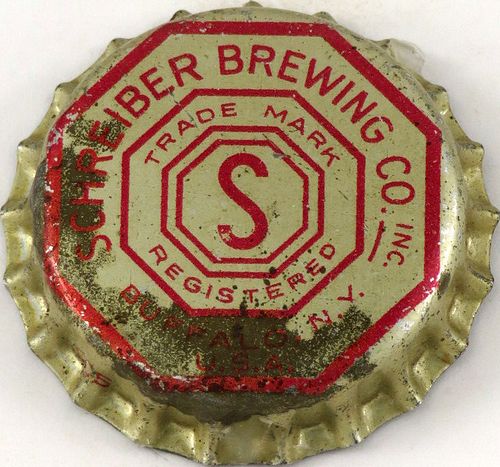 1946 Schreiber Brewing Co. Cork Backed crown Buffalo, New York