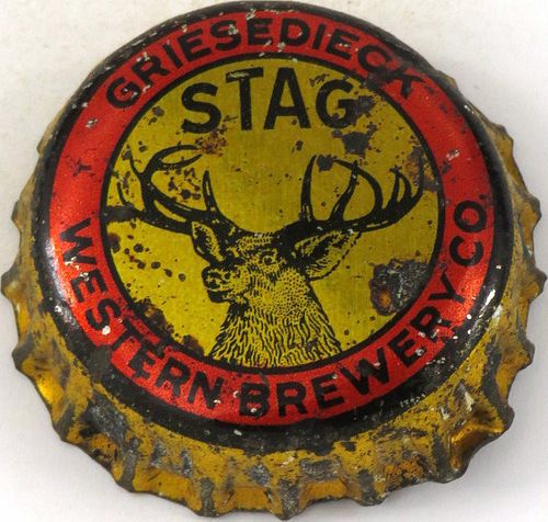1934 Stag Beer Cork Backed crown Belleville, Illinois