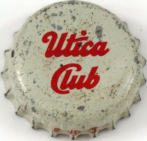1962 Utica Club Beer Cork Backed crown Utica, New York