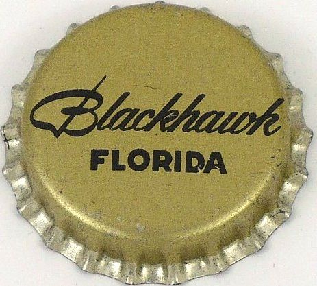 1959 Blackhawk Beer ~FL Tax Cork Backed crown Davenport, Iowa