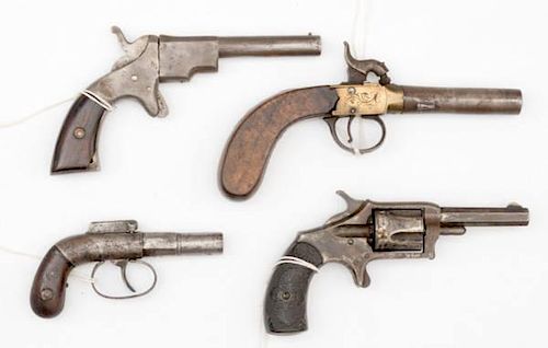 19th Century Pistols, Lot of Four 