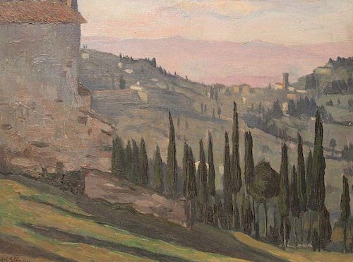 Andre Strauss (French 1885 - 1971) Florentine Landscape