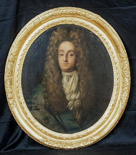 Portrait Mr Christopher Sanderson II (1617-1693) Oil