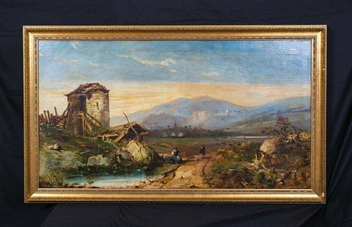 View Of Toledo Spain Oil Painting