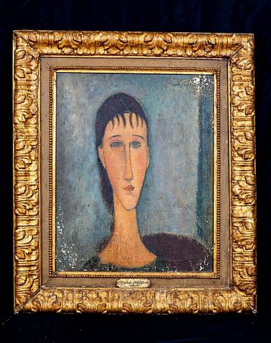 Portrait Of A Woman Amedeo Modigliani (1884-1920) Oil