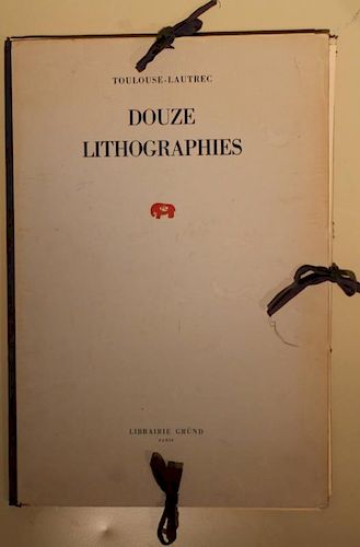 Henri Toulouse Lautrec (French 1864-1901) Douze Lithographies