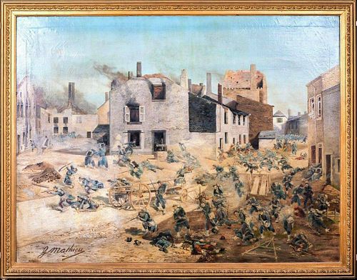 War Battle Of Gavelotte Oil Painting