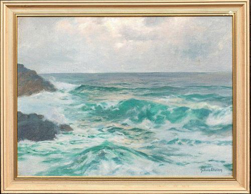 Coastal Seascape Oil Painting