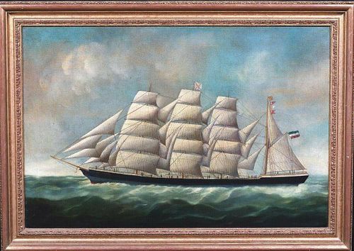 Merchant Ship Study "Eleanor Margaret" Oil Painting