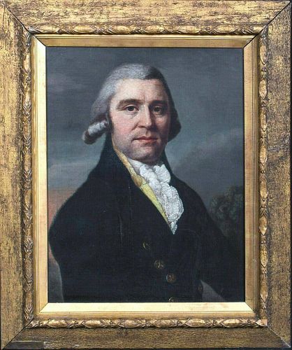 Portrait Of A Gentleman Samuel Adams (1722-1803) Oil