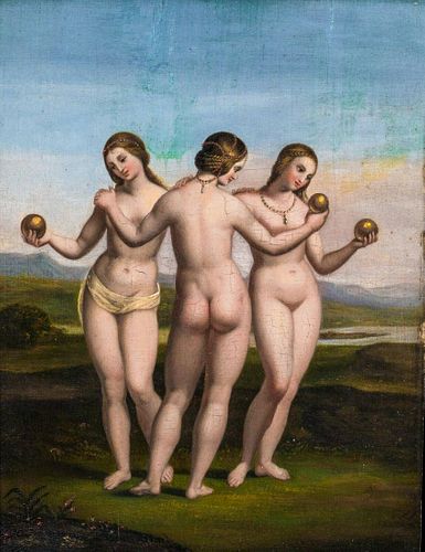 The Three Graces Oil Painting
