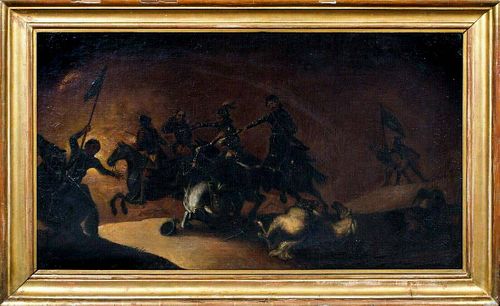 Thirty Years War Cavalry Oil Painting