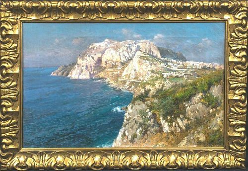 Landscape View Of Capri Oil Painting