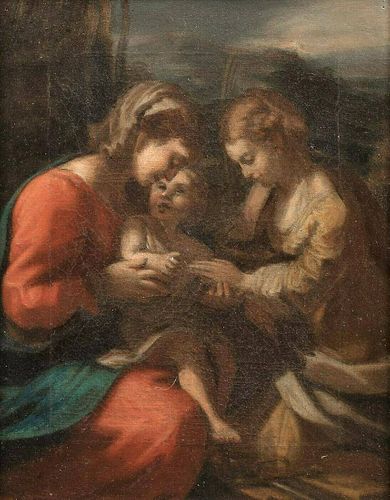 The Mystic Marriage Of Saint Catherine Oil Painting