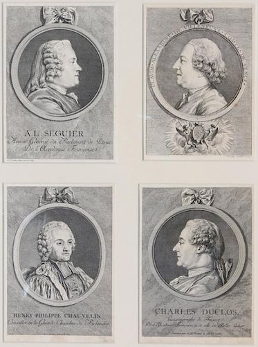 Four Engravings French 19th c.