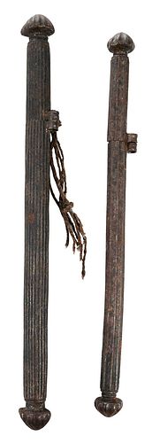 Two Iron Scribe's Pen Holders