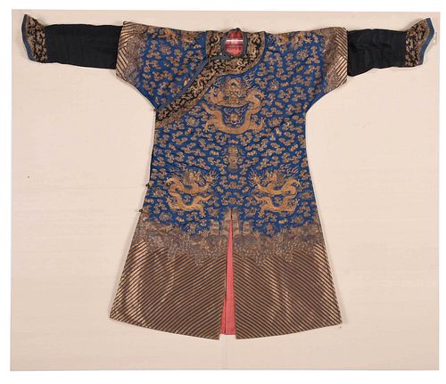 Chinese 'Dragon' Silk Court Robe