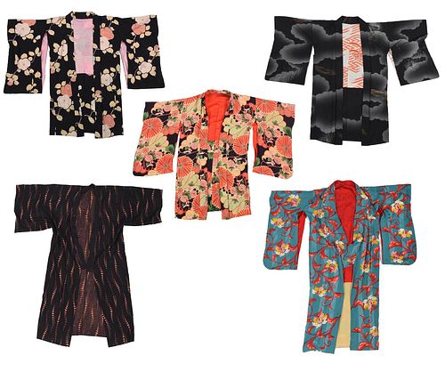 Five Japanese Kimonos