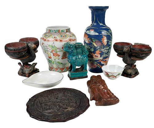 Group of Eight Chinese Decorative Objects