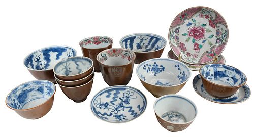 15 Pieces of Chinese Batavia Ware Porcelain 